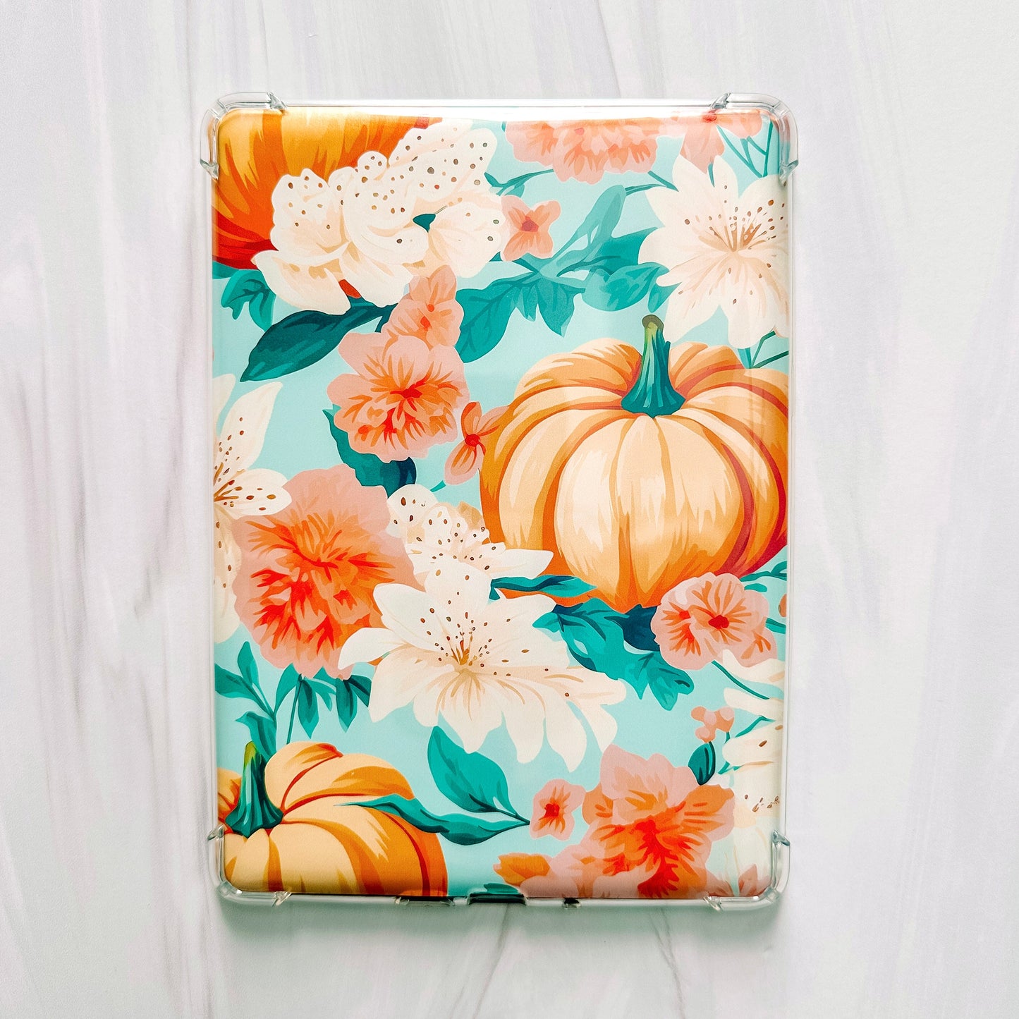 Vinyl Insert for Kindle Paperwhite Case - Pumpkin Floral