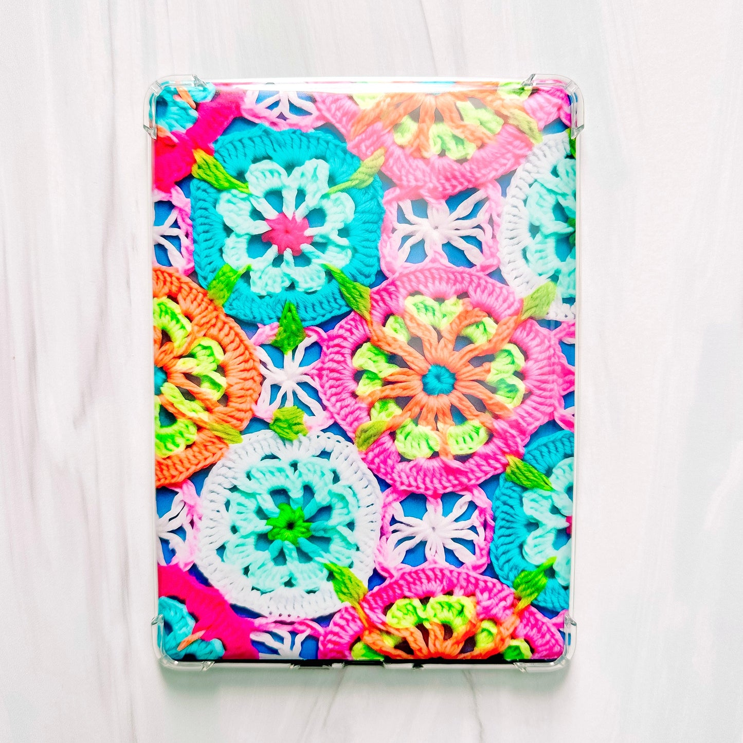 Vinyl Insert for Kindle Paperwhite Case - Colorful Crochet