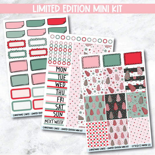 Planner Stickers Limited Edition Mini Kit  - Christmas Cakes