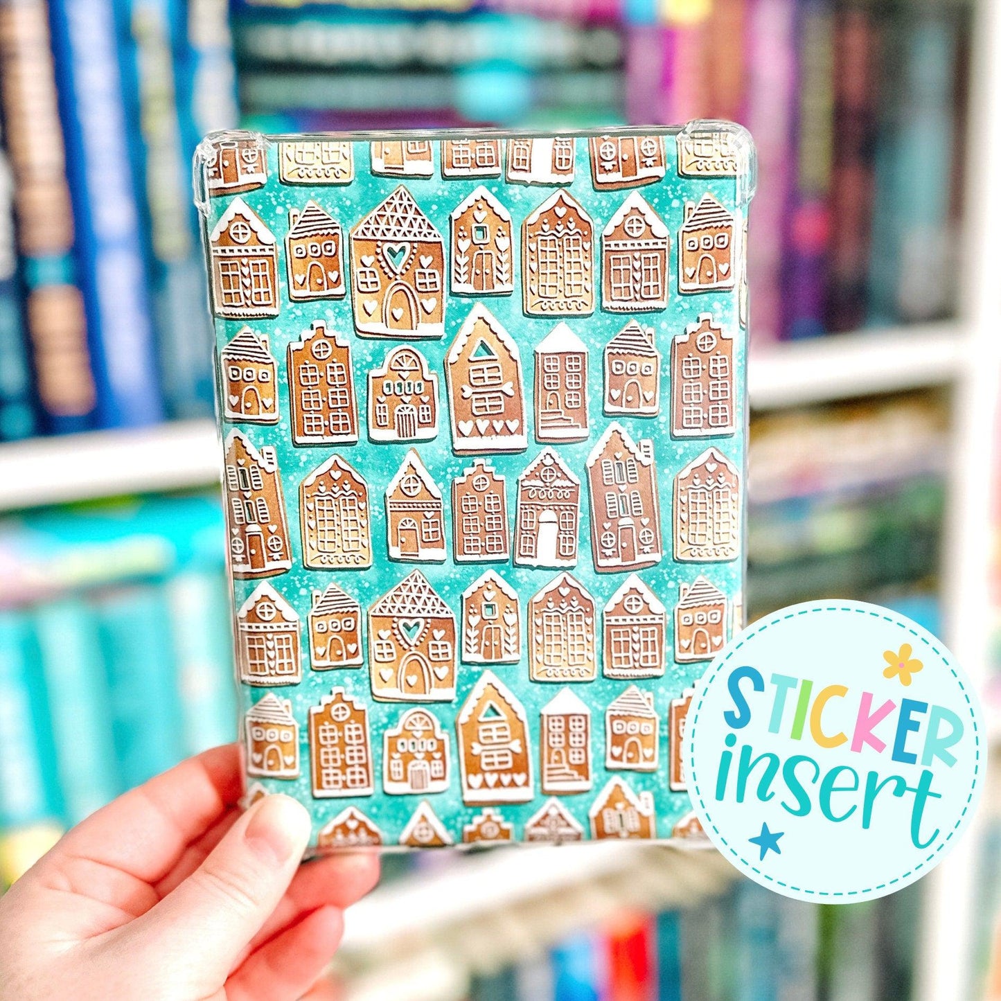 Vinyl Insert for Kindle Paperwhite Case - Gingerbread Houses