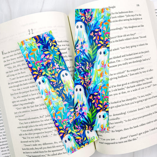 Premium Bookmark - Preppy Colorful Ghosts