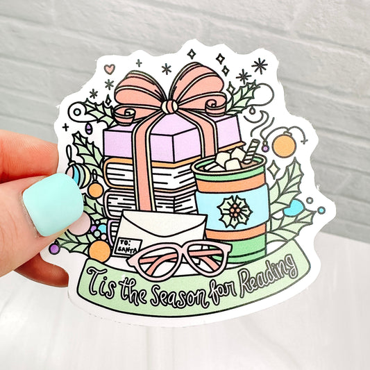 Tis the Season for Reading - Bookish Vinyl Sticker