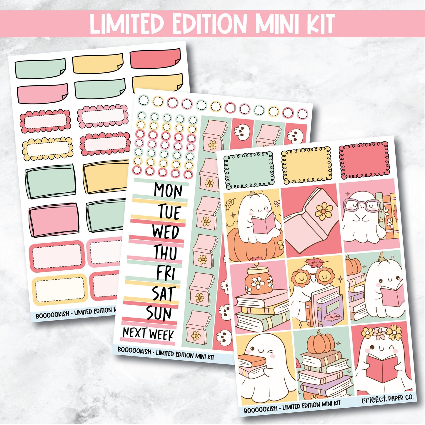 Planner Stickers Standard Mini Kit - Boooookish