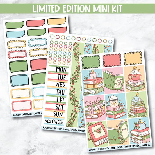 Planner Stickers Limited Edition Mini Kit  - Bookish Christmas