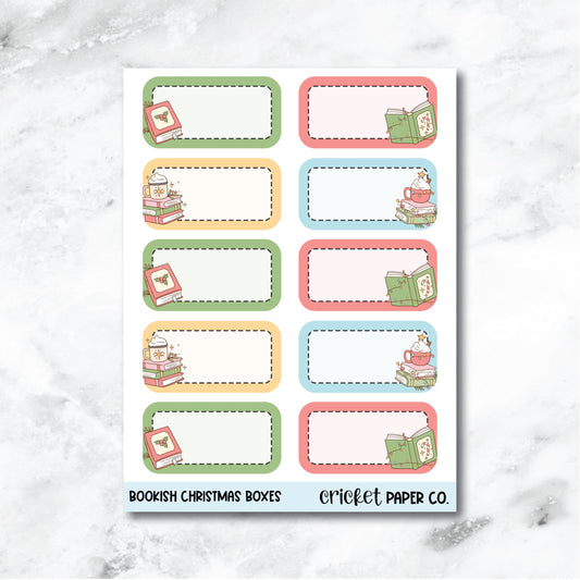 Bookish Christmas Planner Stickers - Bookish Christmas Boxes