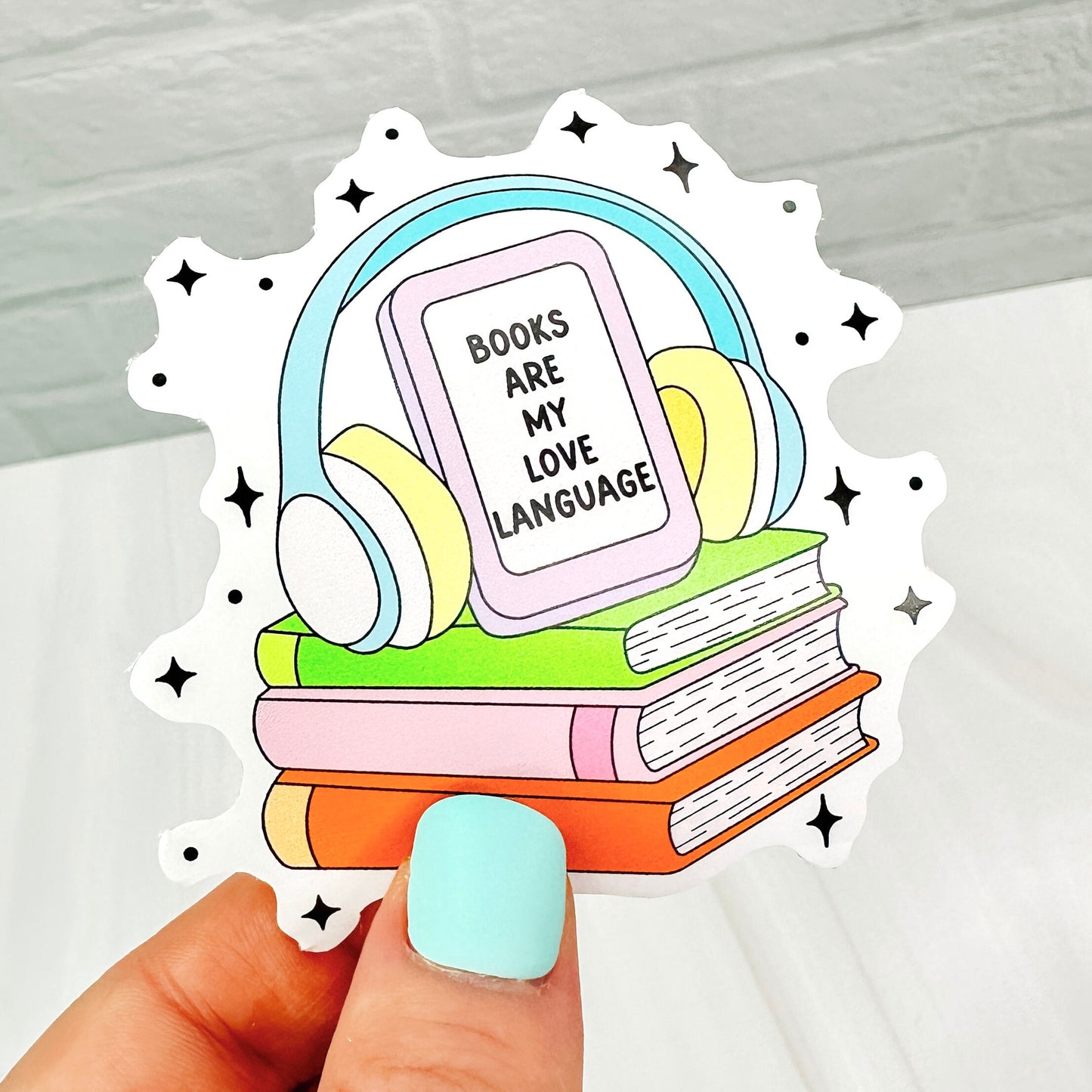 Books Are My Love Language - Bookish Vinyl Sticker