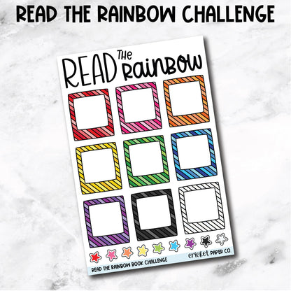 Read the Rainbow Challenge Book Journal Stickers