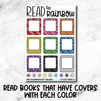 Read the Rainbow Challenge Book Journal Stickers