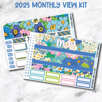 May Monthly View Planner Sticker Kit