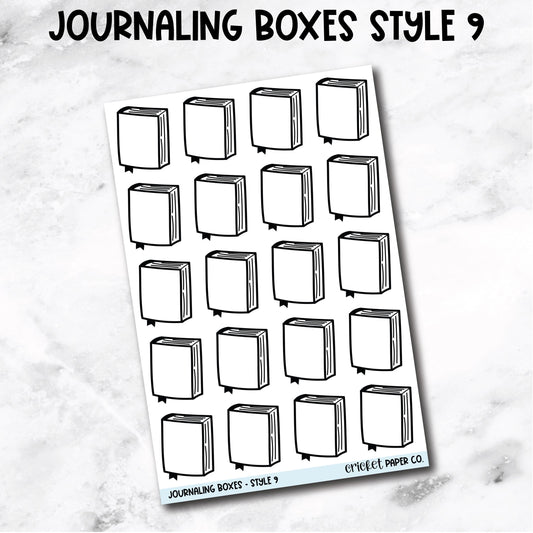 Journaling Boxes Book Journal Stickers - Style 9