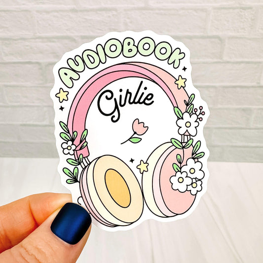 Audiobook Girlie - Bookish Vinyl Sticker DC25