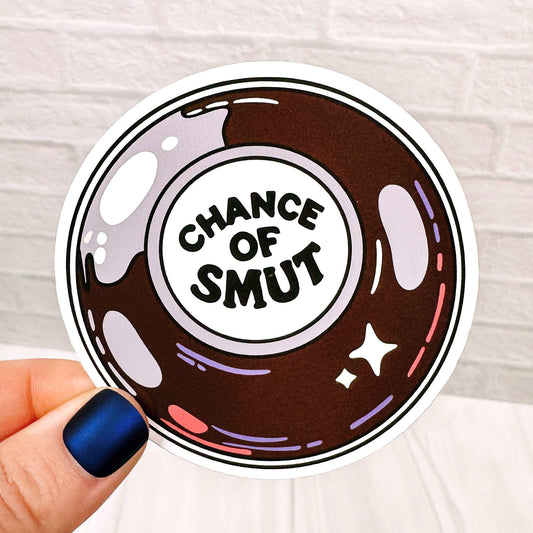 Chance of Smut Magic Ball - Bookish Vinyl Sticker DC12